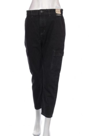 Γυναικείο παντελόνι Pull&Bear, Μέγεθος L, Χρώμα Μαύρο, Βαμβάκι, Τιμή 19,77 €