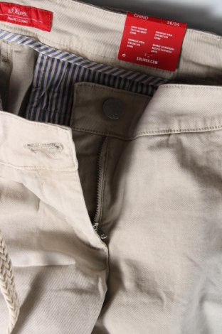 Γυναικείο παντελόνι S.Oliver, Μέγεθος S, Χρώμα  Μπέζ, 98% βαμβάκι, 2% ελαστάνη, Τιμή 22,48 €