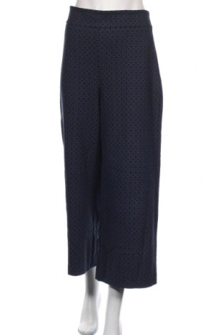 Дамски панталон Zara, Размер L, Цвят Син, 63% полиестер, 32% вискоза, 5% еластан, Цена 37,80 лв.