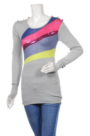 Дамски пуловер, Размер S, Цвят Многоцветен, 80% вискоза, 20% метални нишки, Цена 33,60 лв.