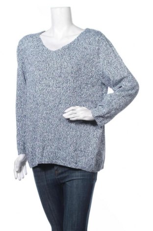 Дамски пуловер Collection L, Размер XL, Цвят Син, 61% полиакрил, 39% памук, Цена 33,60 лв.