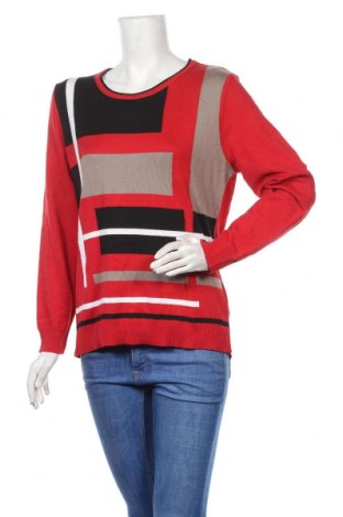 Дамски пуловер Collection L, Размер M, Цвят Червен, 50% памук, 50% акрил, Цена 33,60 лв.