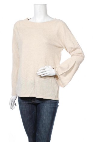 Damski sweter Design By Kappahl, Rozmiar L, Kolor Beżowy, 66%akryl, 24% metalowe nici, 10% poliamid, Cena 76,80 zł