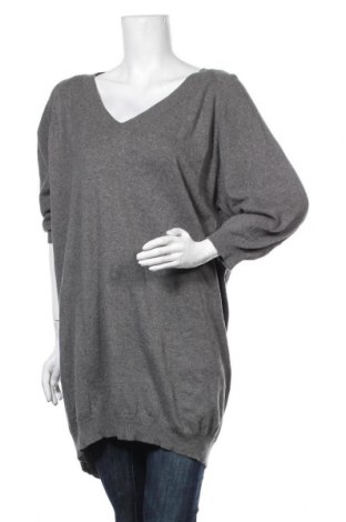Дамски пуловер Gina Tricot, Размер XXL, Цвят Сив, 55% памук, 42% полиамид, 3% ангора, Цена 29,40 лв.