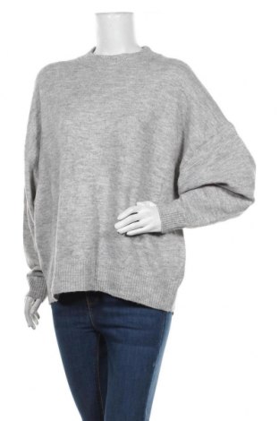 Дамски пуловер H&M, Размер XL, Цвят Сив, 52% полиестер, 41% акрил, 4% вискоза, 3% еластан, Цена 33,60 лв.