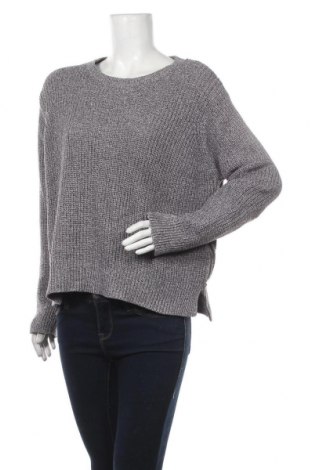 Дамски пуловер H&M, Размер XL, Цвят Сив, 50% памук, 50% акрил, Цена 33,60 лв.