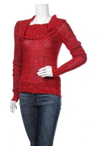 Дамски пуловер No Boundaries, Размер S, Цвят Червен, 53% полиестер, 47% акрил, Цена 25,20 лв.