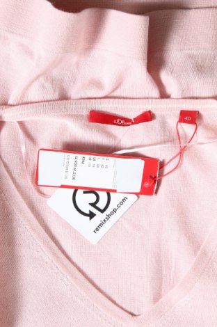 Дамски пуловер S.Oliver, Размер M, Цвят Розов, 60% вискоза, 40% памук, Цена 111,75 лв.