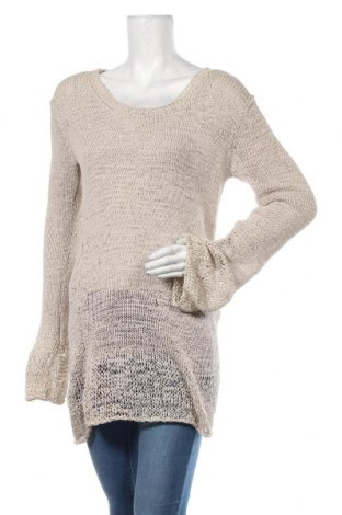 Дамски пуловер Stefanel, Размер L, Цвят Бежов, 60% памук, 40% полиестер, Цена 54,60 лв.