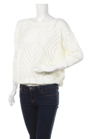 Дамски пуловер Zabaione, Размер M, Цвят Бял, 85% акрил, 10% вълна, 5% полиамид, Цена 33,60 лв.