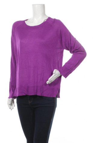 Дамски пуловер Zara, Размер L, Цвят Лилав, 50% вискоза, 50% акрил, Цена 72,45 лв.