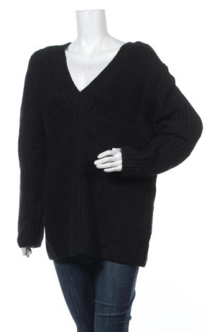 Дамски пуловер Zara, Размер L, Цвят Черен, Акрил, Цена 37,80 лв.