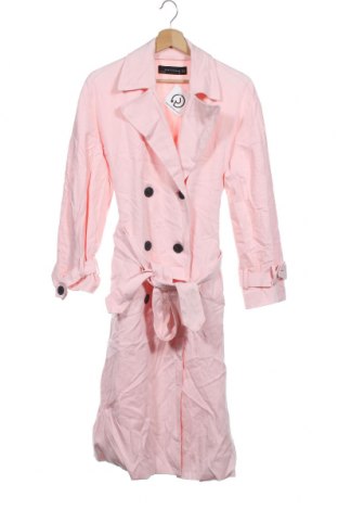 Дамски шлифер Zara, Размер XS, Цвят Розов, 55% лиосел, 42% памук, 3% еластан, Цена 50,40 лв.