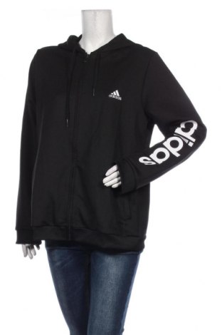 Γυναικείο φούτερ Adidas, Μέγεθος XXL, Χρώμα Μαύρο, Τιμή 39,44 €