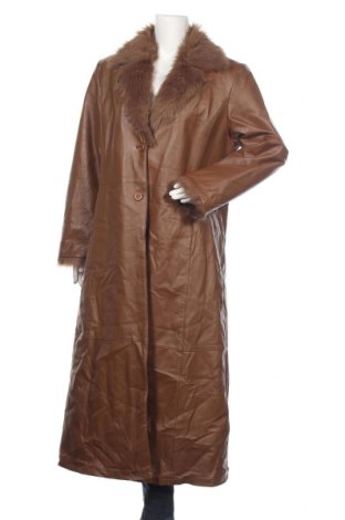 Дамско кожено палто Elements, Размер XXL, Цвят Кафяв, Естествена кожа, Цена 128,10 лв.