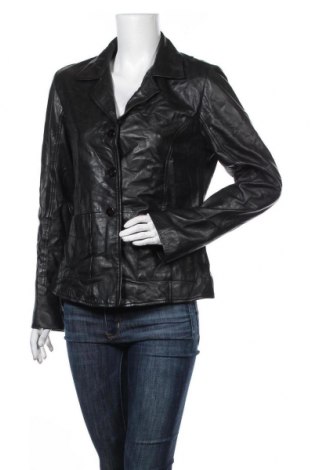 Γυναικείο δερμάτινο σακάκι, Μέγεθος XL, Χρώμα Μαύρο, Γνήσιο δέρμα, Τιμή 51,31 €