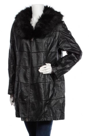 Дамско кожено яке, Размер XL, Цвят Черен, Еко кожа, Цена 47,25 лв.
