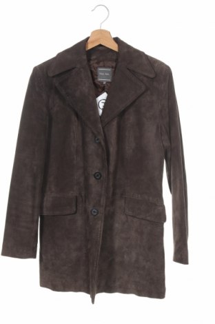 Дамско кожено яке Marc Aurel, Размер XS, Цвят Кафяв, Естествен велур, Цена 146,00 лв.