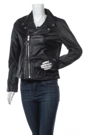 Дамско кожено яке Schott, Размер XL, Цвят Черен, Естествена кожа, Цена 625,05 лв.