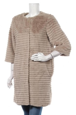 Дамско палто, Размер S, Цвят Бежов, Полиестер, Цена 60,90 лв.