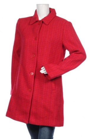 Дамско палто Desigual, Размер M, Цвят Червен, 50% полиестер, 50% вълна, Цена 233,40 лв.