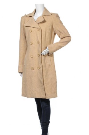 Γυναικείο παλτό ONLY, Μέγεθος L, Χρώμα  Μπέζ, 65% μαλλί, 30%ακρυλικό, 5% βισκόζη, Τιμή 33,77 €
