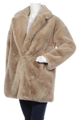 Дамско палто Zara, Размер S, Цвят Бежов, Полиестер, Цена 76,00 лв.