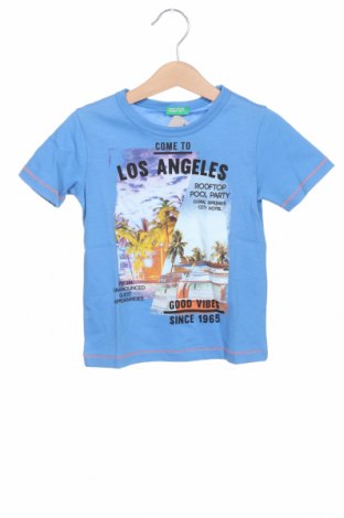 Детска тениска United Colors Of Benetton, Размер 18-24m/ 86-98 см, Цвят Син, Памук, Цена 25,20 лв.