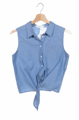 Kinderhemd H&M, Größe 14-15y/ 168-170 cm, Farbe Blau, Baumwolle, Preis 20,18 €