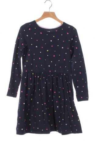 Детска рокля H&M, Размер 6-7y/ 122-128 см, Цвят Син, 95% памук, 5% еластан, Цена 24,15 лв.