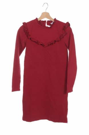 Детска рокля LC Waikiki, Размер 12-13y/ 158-164 см, Цвят Червен, 69% памук, 30% полиестер, 1% еластан, Цена 34,65 лв.
