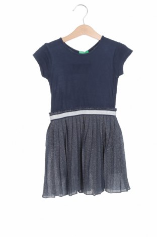 Dětské šaty  United Colors Of Benetton, Velikost 2-3y/ 98-104 cm, Barva Modrá, 62% polyester, 38% kovové nitě, 001137156721%, Cena  399,00 Kč
