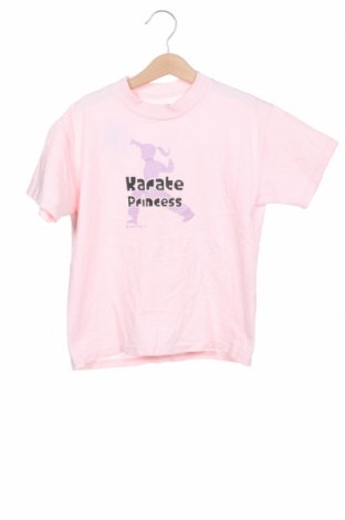 Dziecięcy T-shirt Hanes, Rozmiar 6-7y/ 122-128 cm, Kolor Różowy, Bawełna, Cena 69,00 zł