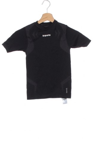 Детска тениска Kipsta, Размер 10-11y/ 146-152 см, Цвят Черен, 71% полиамид, 20% полиестер, 9% еластан, Цена 25,20 лв.
