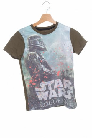 Детска тениска Star Wars, Размер 10-11y/ 146-152 см, Цвят Зелен, 65% полиестер, 35% памук, Цена 23,10 лв.