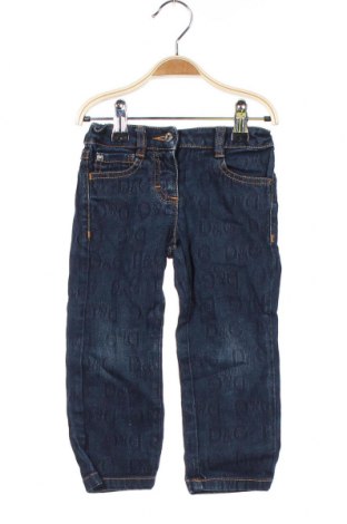 Dziecięce jeansy Dolce & Gabbana Junior, Rozmiar 18-24m/ 86-98 cm, Kolor Niebieski, 98% bawełna, 2% elastyna, Cena 216,00 zł