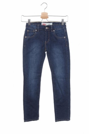Dziecięce jeansy Levi's, Rozmiar 7-8y/ 128-134 cm, Kolor Niebieski, 72% bawełna, 21% poliester, 6% wiskoza, 1% elastyna, Cena 144,00 zł