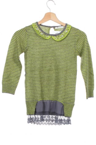 Детски пуловер Gaialuna, Размер 9-10y/ 140-146 см, Цвят Зелен, 55% акрил, 30% полиамид, 15% мохер, Цена 29,40 лв.