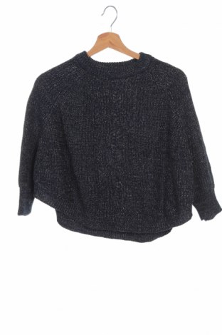 Детски пуловер Grain De Ble, Размер 8-9y/ 134-140 см, Цвят Син, 55% памук, 40% акрил, 3% полиестер, 2% други нишки, Цена 24,15 лв.