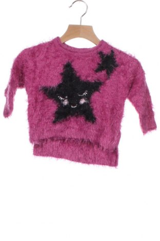 Детски пуловер United Colors Of Benetton, Размер 12-18m/ 80-86 см, Цвят Розов, 70% полиамид, 28% акрил, 1% полиестер, 1% метални нишки, Цена 24,15 лв.