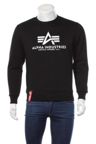 Bluză de bărbați Alpha Industries, Mărime XS, Culoare Negru, 80% bumbac, 20% poliester, Preț 128,29 Lei