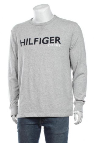 Мъжка блуза Tommy Hilfiger, Размер L, Цвят Сив, 60% памук, 40% полиестер, Цена 53,00 лв.