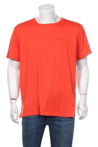 Męski T-shirt Columbia, Rozmiar XXL, Kolor Czerwony, 65% poliester, 35% wiskoza, Cena 155,75 zł