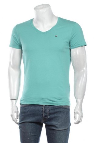 Мъжка тениска Tommy Hilfiger, Размер S, Цвят Син, Памук, Цена 46,00 лв.