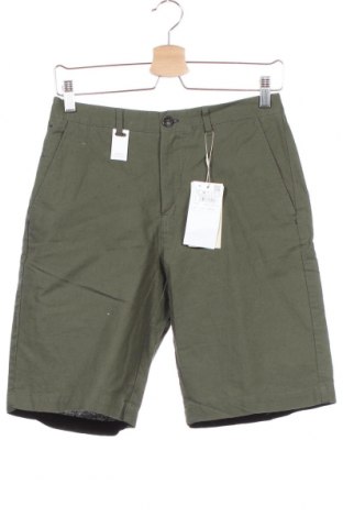 Мъжки къс панталон Springfield, Размер S, Цвят Зелен, 69% памук, 31% лен, Цена 39,00 лв.