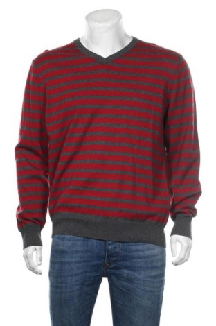 Мъжки пуловер George, Размер L, Цвят Червен, Памук, Цена 33,60 лв.