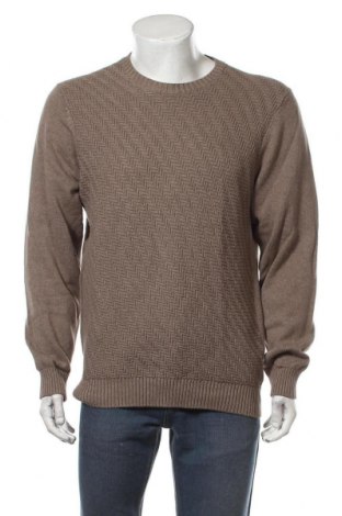 Мъжки пуловер Haggar, Размер L, Цвят Бежов, Памук, Цена 31,92 лв.