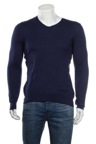 Męski sweter Kiabi, Rozmiar M, Kolor Niebieski, 90% bawełna, 10% kaszmir, Cena 76,80 zł