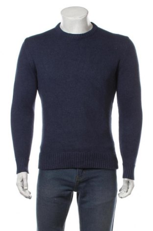 Мъжки пуловер Peckott, Размер M, Цвят Син, Памук, Цена 29,40 лв.