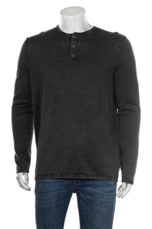 Мъжки пуловер Q/S by S.Oliver, Размер XL, Цвят Сив, Памук, Цена 47,17 лв.